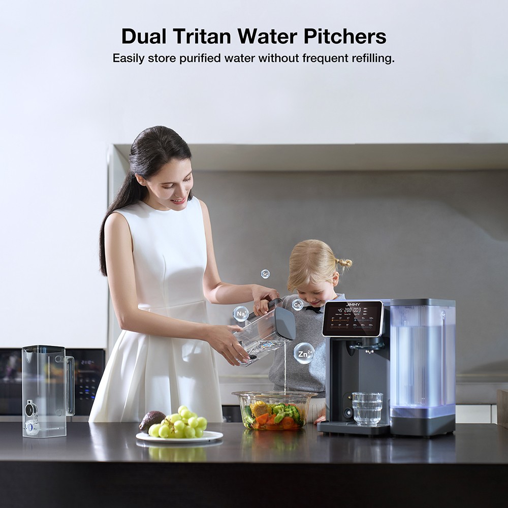 Jimmy R9 Purificateur D'Eau Osmose Inverse Comptoir – 7 Étapes + UV – Eau Chaude 3s – 7 Températures – TDS Temps Réel – Filtration Ultra-Pure